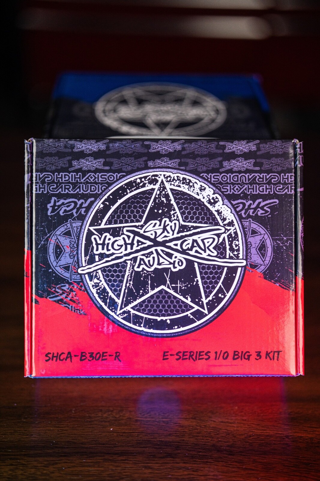 Sky High Car Audio E-Series 1/0 Big 3 Upgrade RED/BLACK Electrical Wiring Kit