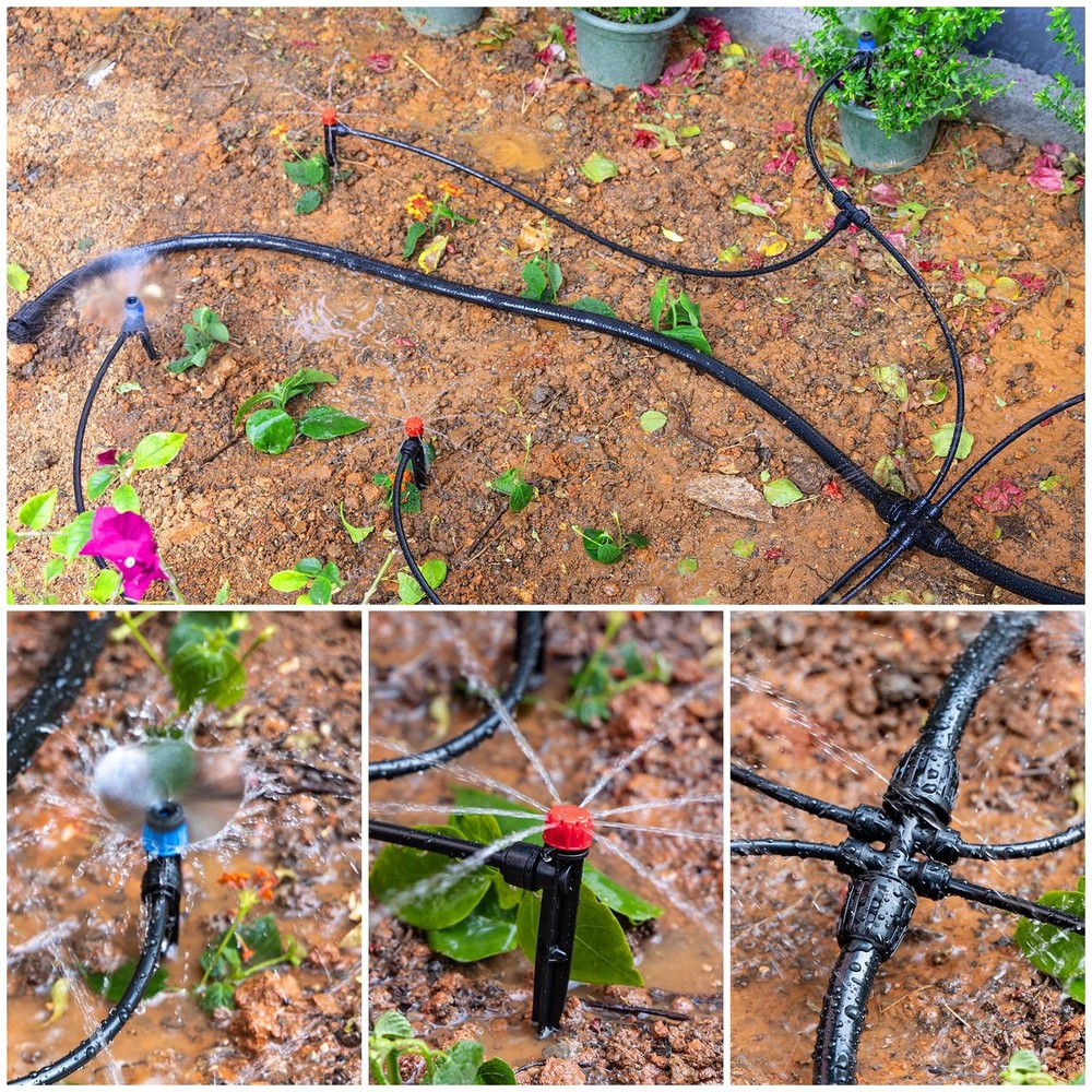 Maotong 240FT Drip Irrigation System Kit Quick-Connect Automatic Garden Water