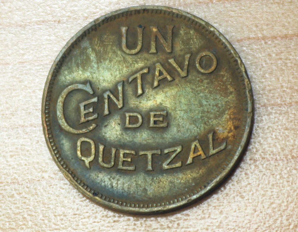 1933 Guatemala 1 Centavo Bent
