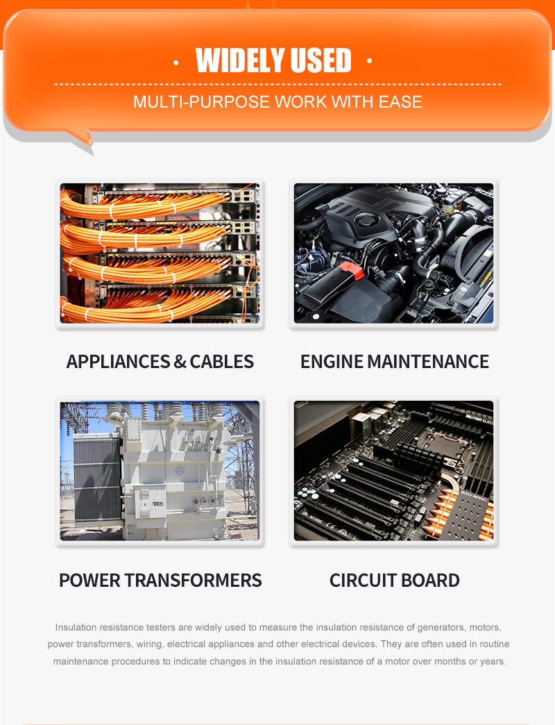 Megger Digital Earth Ground Insulation Resistance Tester Voltmeter