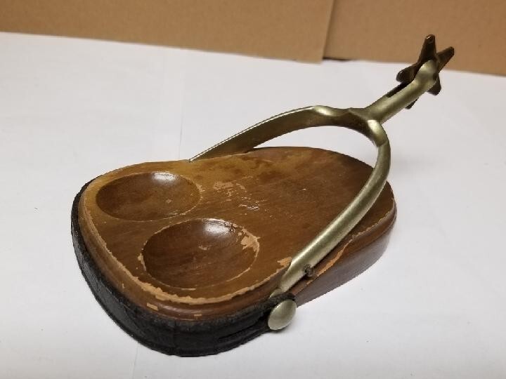Vintage Brass Spur Tray