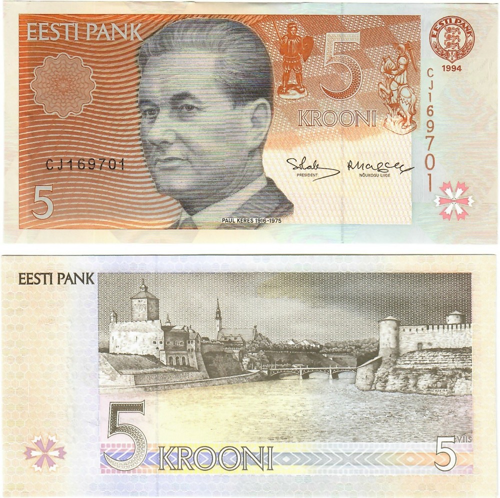 Estonia 5 Krooni 1994 UNC