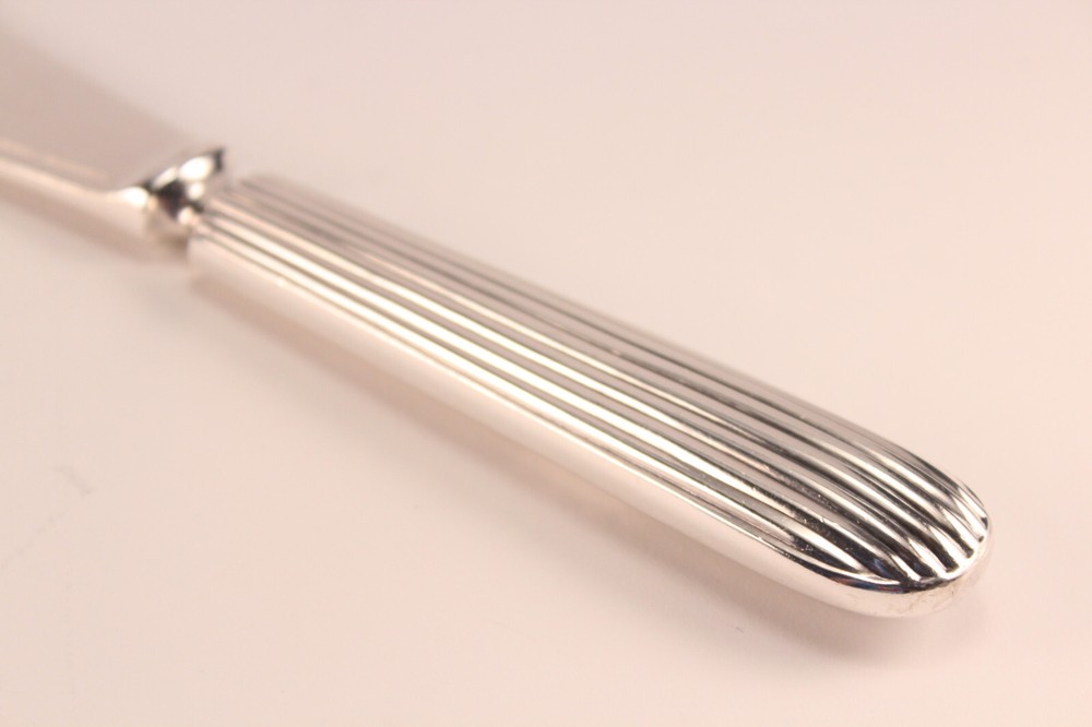 Antique Kitchen Walker & Hall Sterling Silver Wedding Cake Knife Pie Server