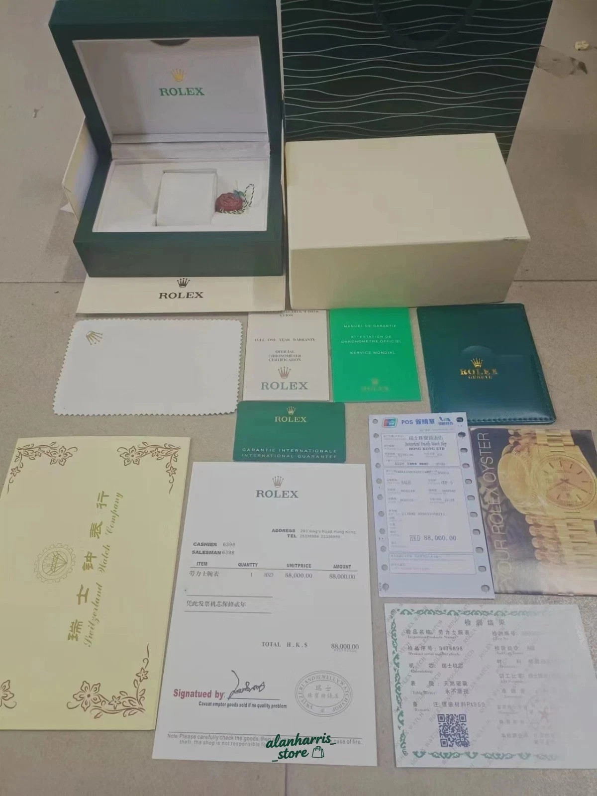 Rolex New Watch Set Box Complete Storage Display Best Price