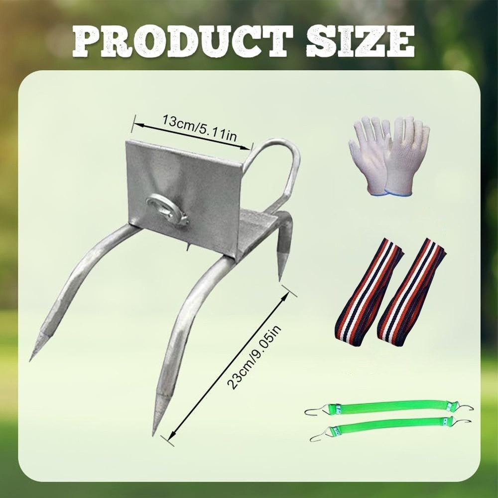 `Tree Climbing Spikes For Tree Work Secure Fit Portable Gear Equipment