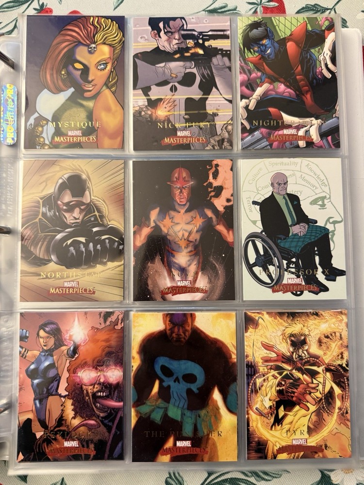 2008 MARVEL MASTERPIECES series 2 Complete Base Set 1-90 Skybox.