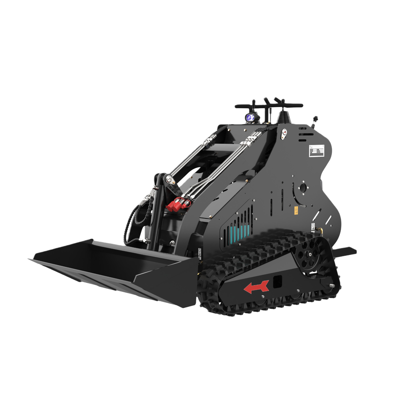 Mini Skid Steer 13.5HP Track Loader Hydraulic Gasoline Engine