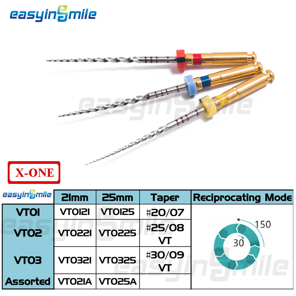 Dental NITI Endo Rotary Files Endodontic Gold Taper Files Engine Use EASYINSMILE