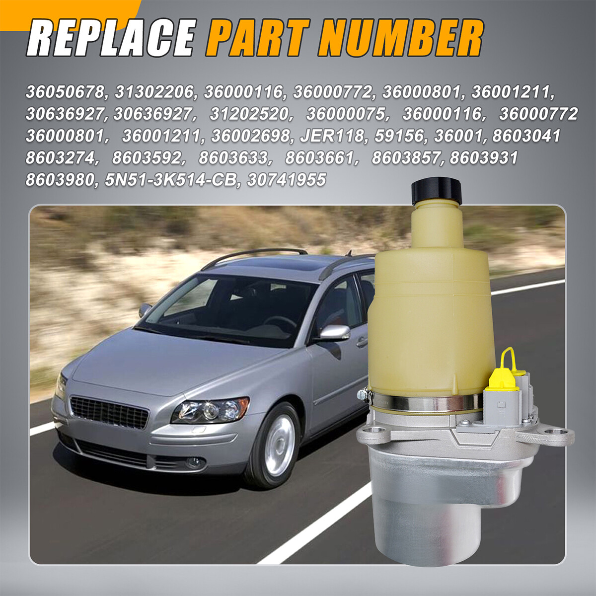 NEW 36050678 For 2005-2013 Volvo S40 V50 C30 C70 Electric Power Steering Pump