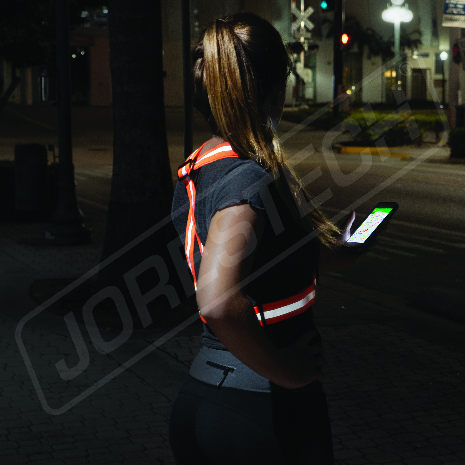New Hi Vis Reflective Vest Safety Belt Running Walking Cycling Biking JORESTECH