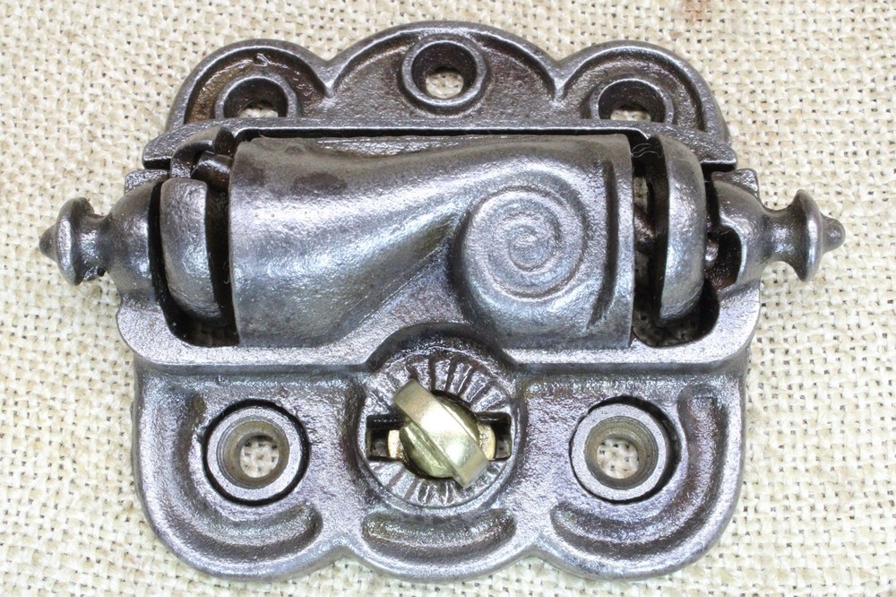 2 vintage Screen Door Hinges quick release old Victorian self closing spring