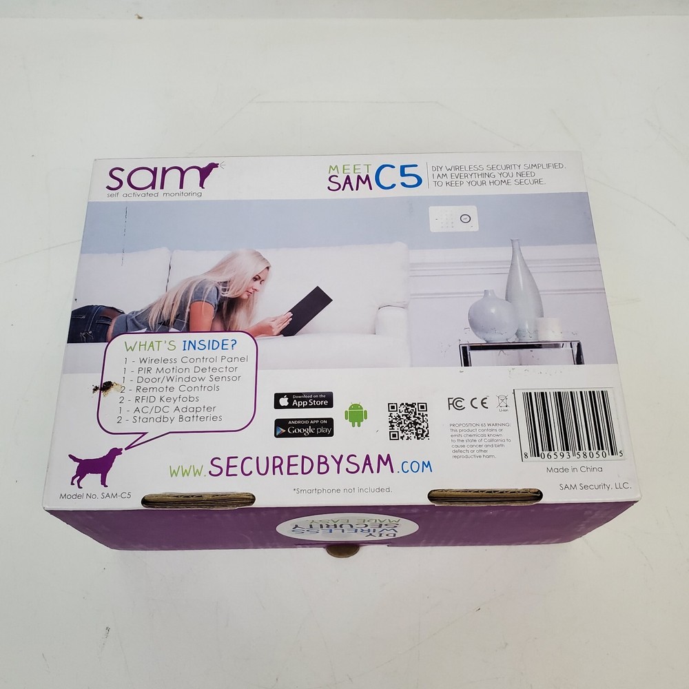 SAM C5 Self Activated Wireless Security System