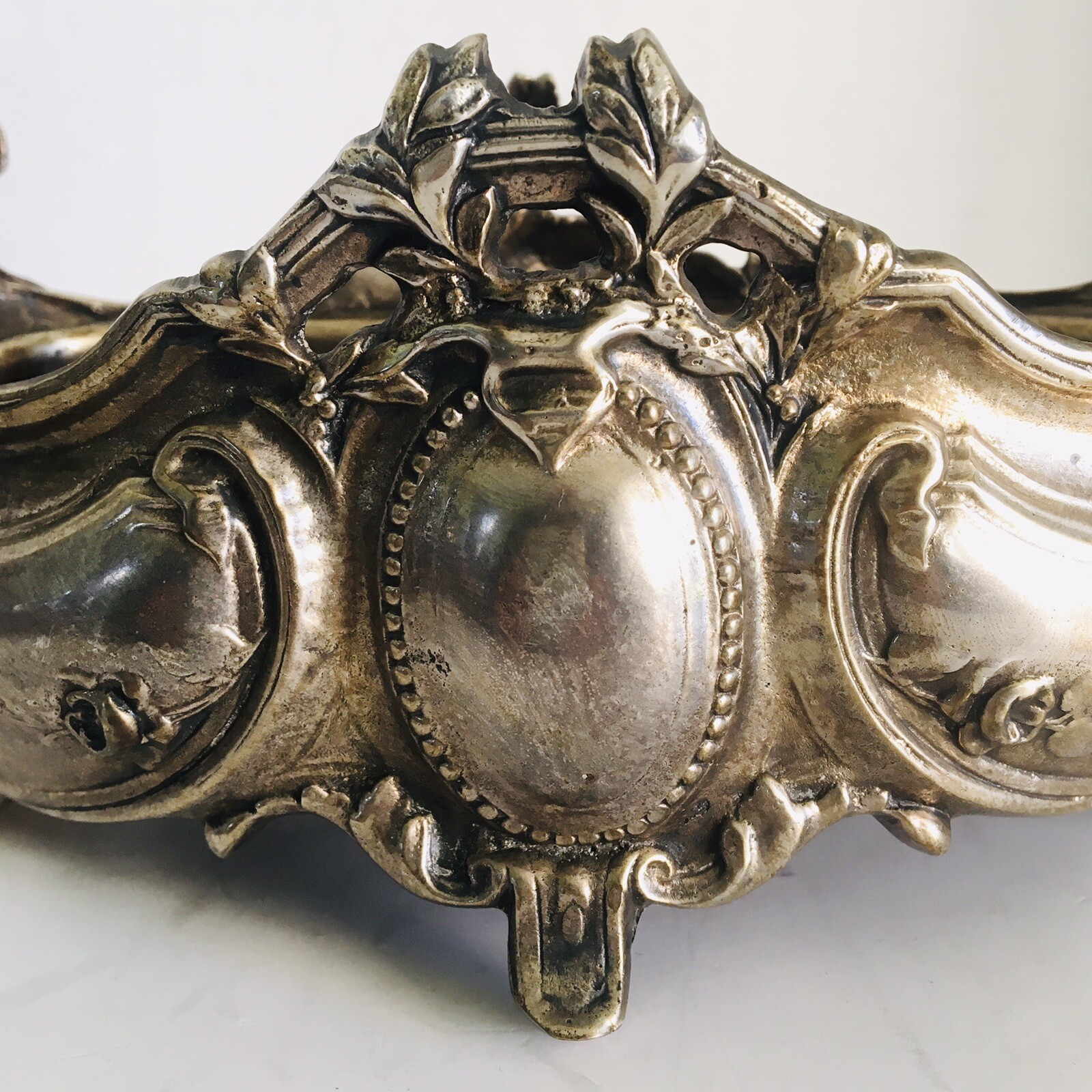 Louis XV Silver Plate Jardiniere with Liner
