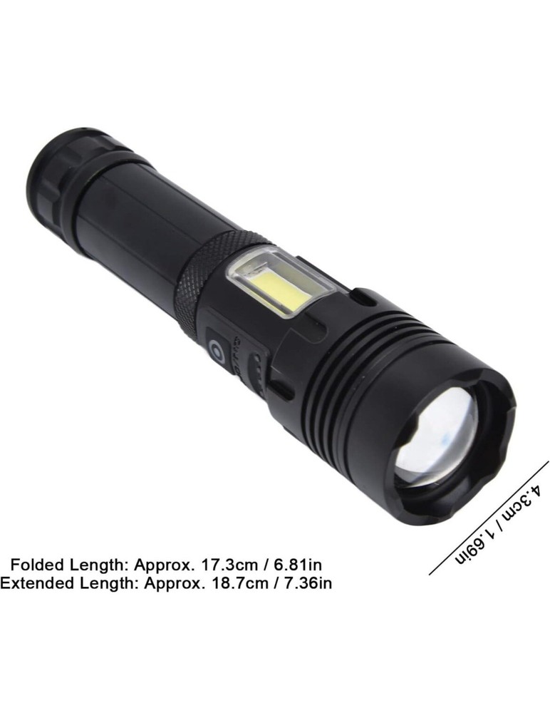 Strong Light Flashlight USB Charging Multi-Function Super Bright Outdoor Hiking