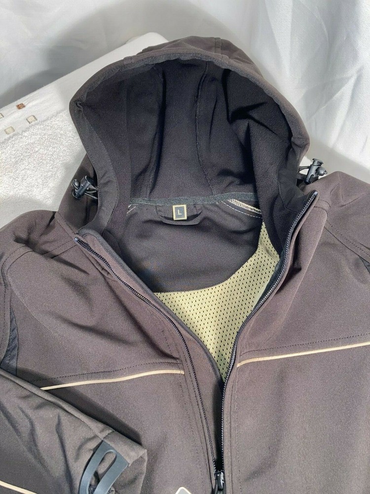 Ocean Abeko Mens Thor Black Softshell Water & Wind Resistant Jacket Large