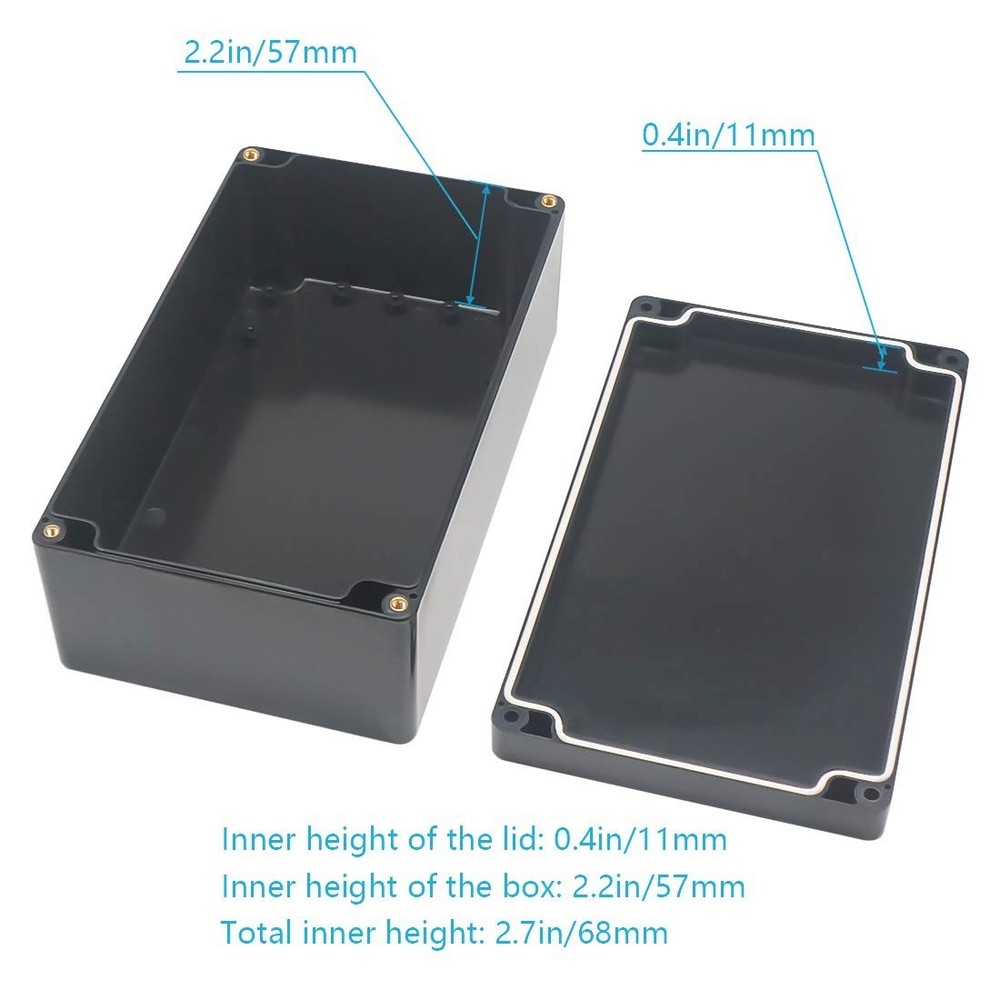 Junction Box, Project Box Outdoor Box ABS Electrical Boxes Electronic Enclos...
