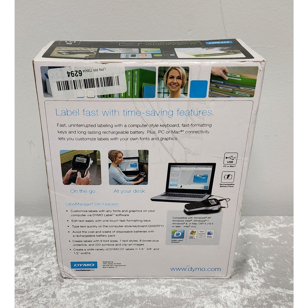NWT DYMO Label Manager 280 Handheld Label Maker