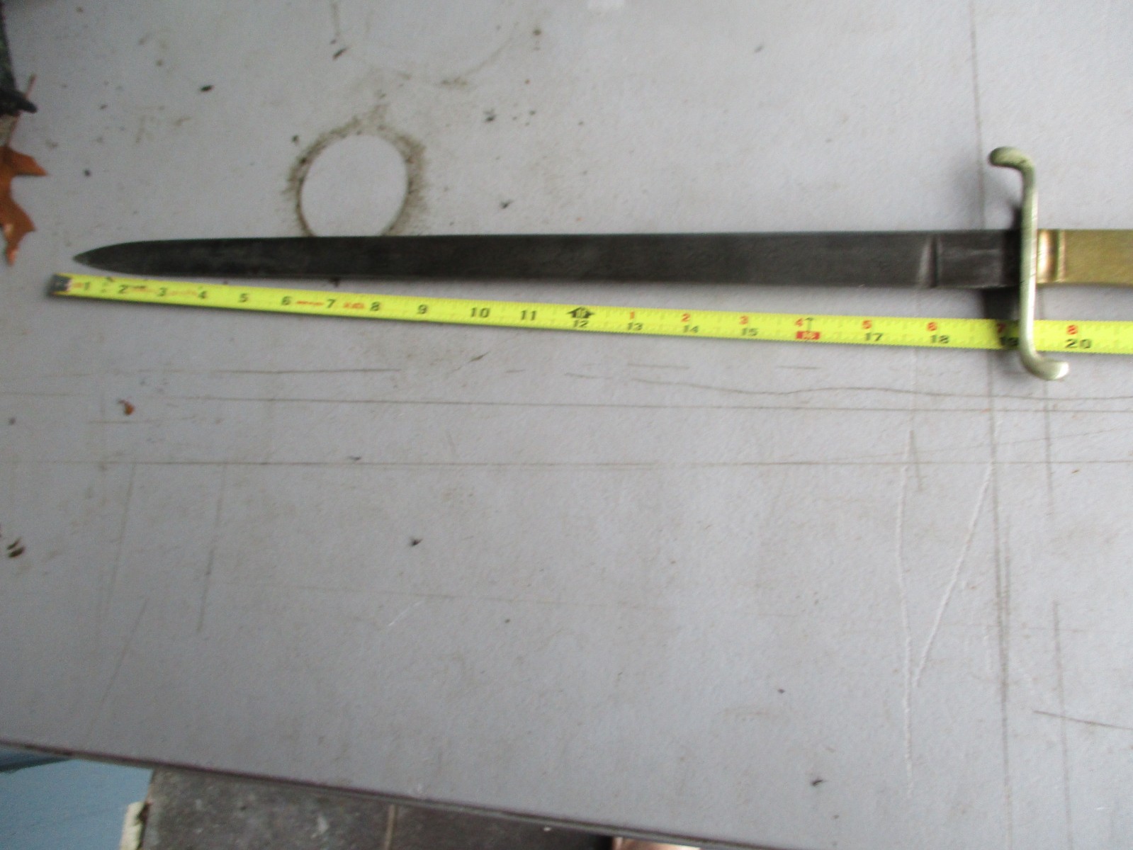 Imperial German M 1871 Cadet Bayonet with Blade Etchings