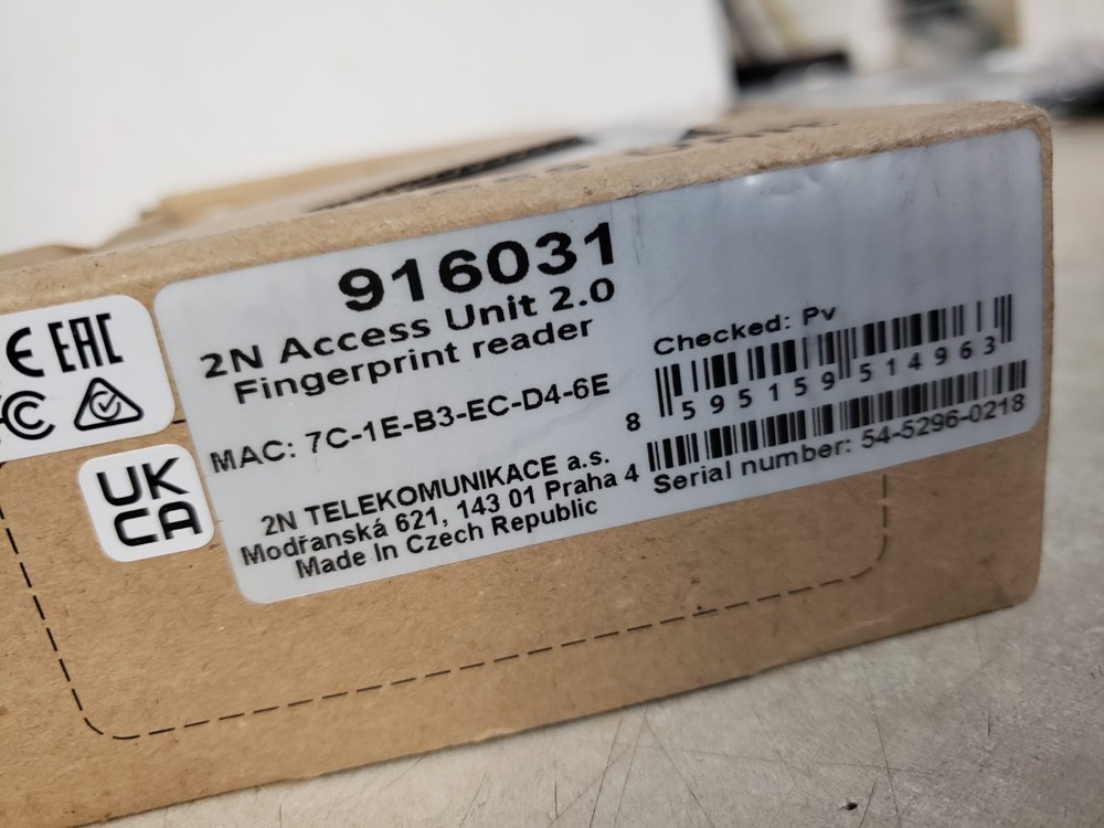 2N Access Unit 2.0 Fingerprint Reader (02263-001)