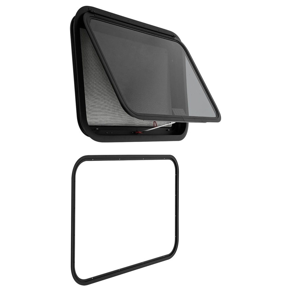 RV Exit Window Replacement 30x20 Tinted Emergency Escape with Net Screen