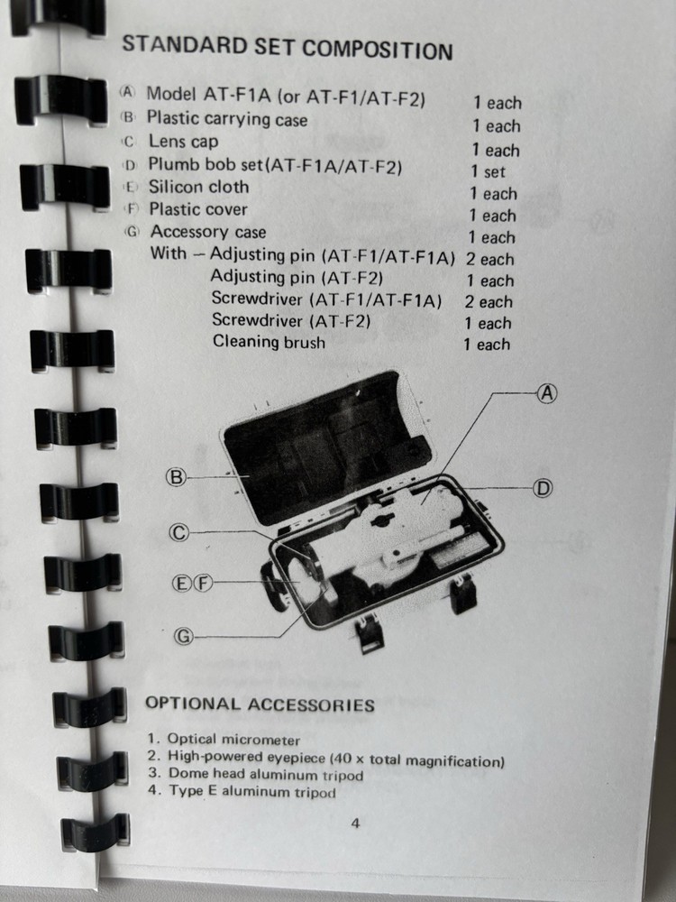 Topcon Auto level 32X AT-F2Calibrated. Clean, Clear, Sharp. Erect Image. No Case
