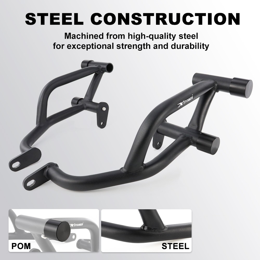 Front Crash Cage Peg Support Stunt Fit For Kawasaki NINJA ZX-6R ZX636 2009-2025