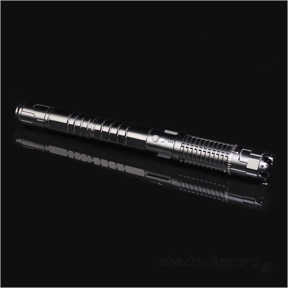 LMBX7-S Adjustable Focus 450nm Blue Laser Pointer Pen Light Visible Beam+Case