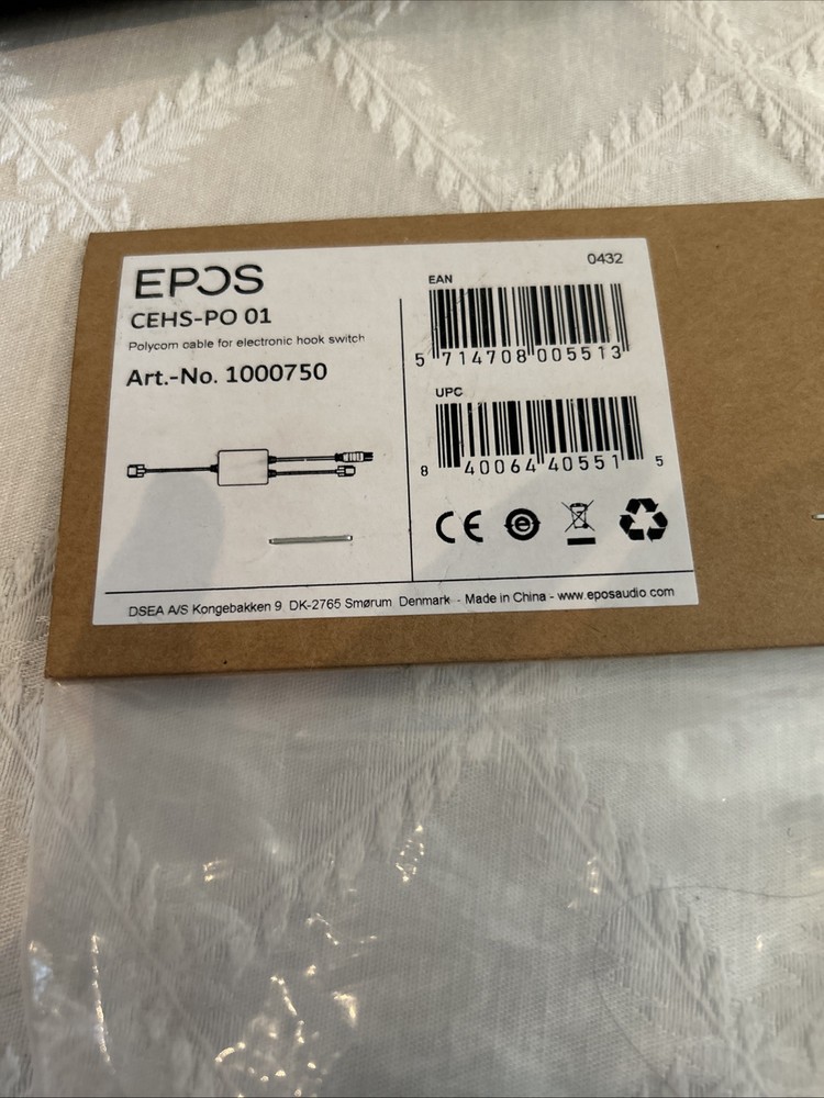 EPOS CEHS-PO 01 Polycom Adapter Cable for Electronic Hook Switch BRAND NEW