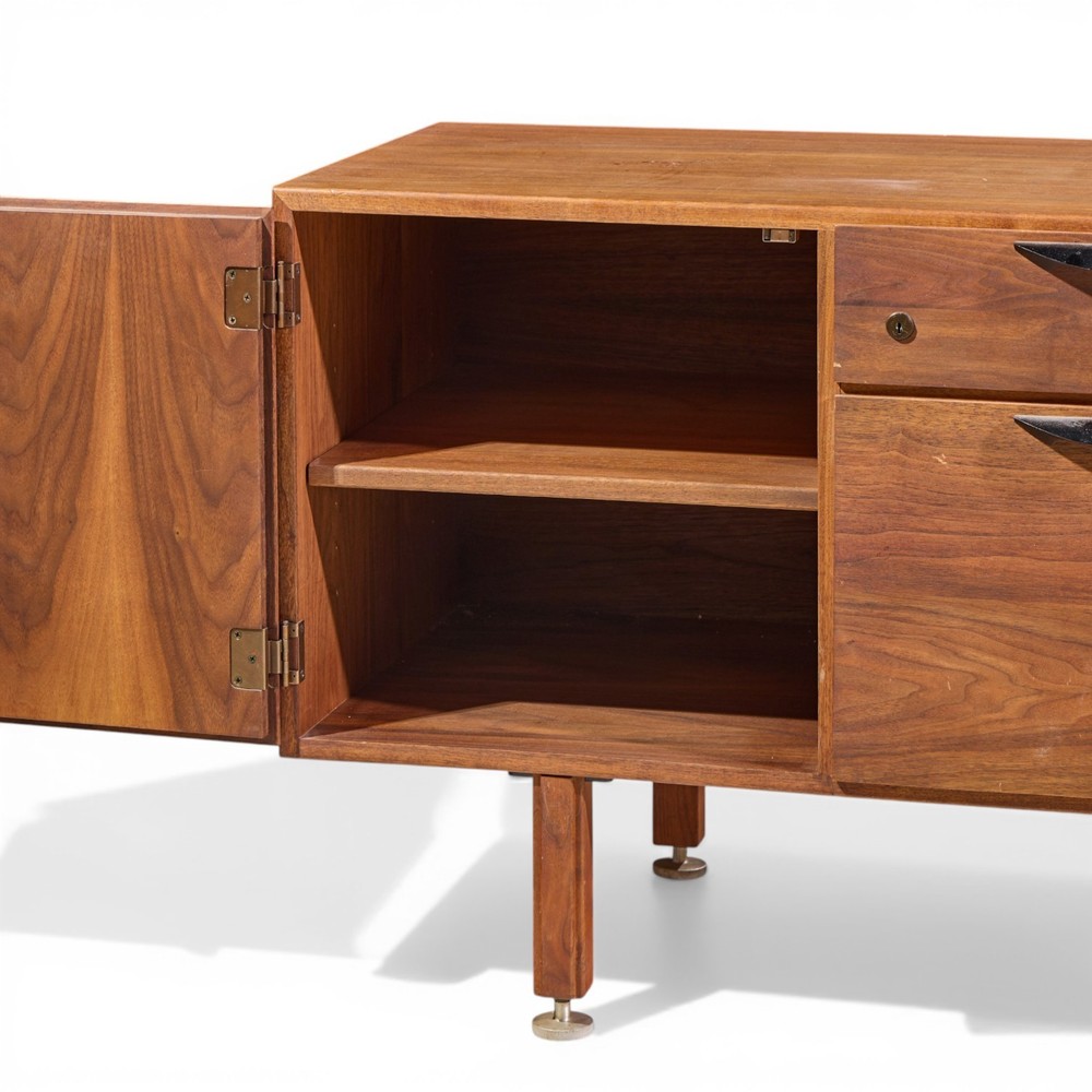 Jens Risom Mid Century Walnut Credenza