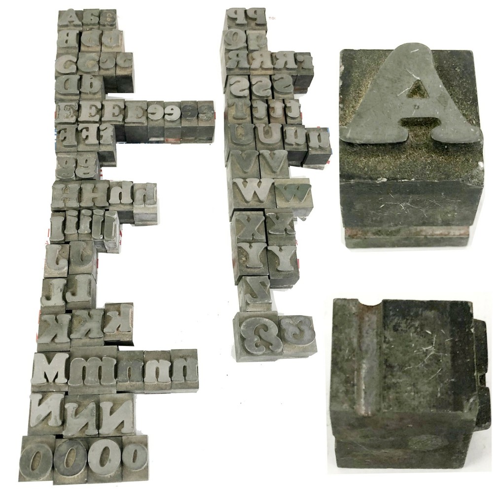 KINGSLEY KWIKPRINT STAMPING MACHINE TYPE LARGE  LETTER SET