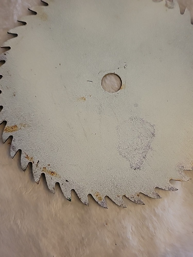 Hand Painted Circular Saw Blade Tree Apple Scene