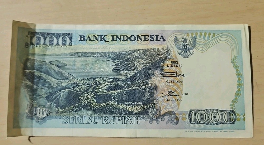 1992 Indonesia 1000 Rupiah Note