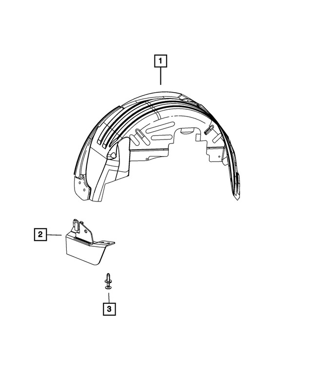 Genuine Mopar Splash Shield Right 5116276ae