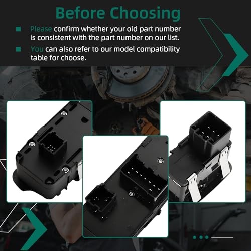 Complete Set of Window Switch, Master & Passenger & Rear Left Right Power