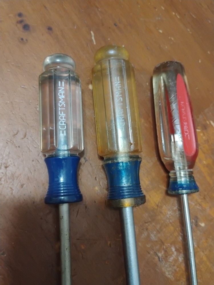 Craftsman 🇺🇸 USA Phillips& FlatHead Screwdriver 3 Pc Set, Sizes In Description