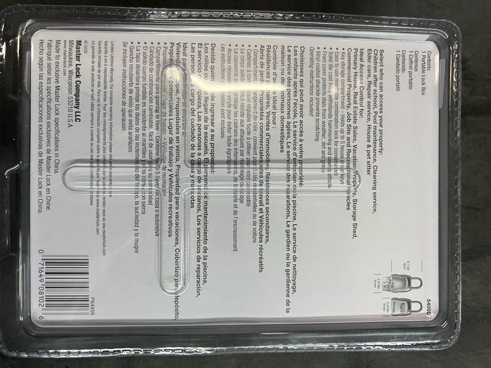 Master Lock 5400DHC Portable Lock Box