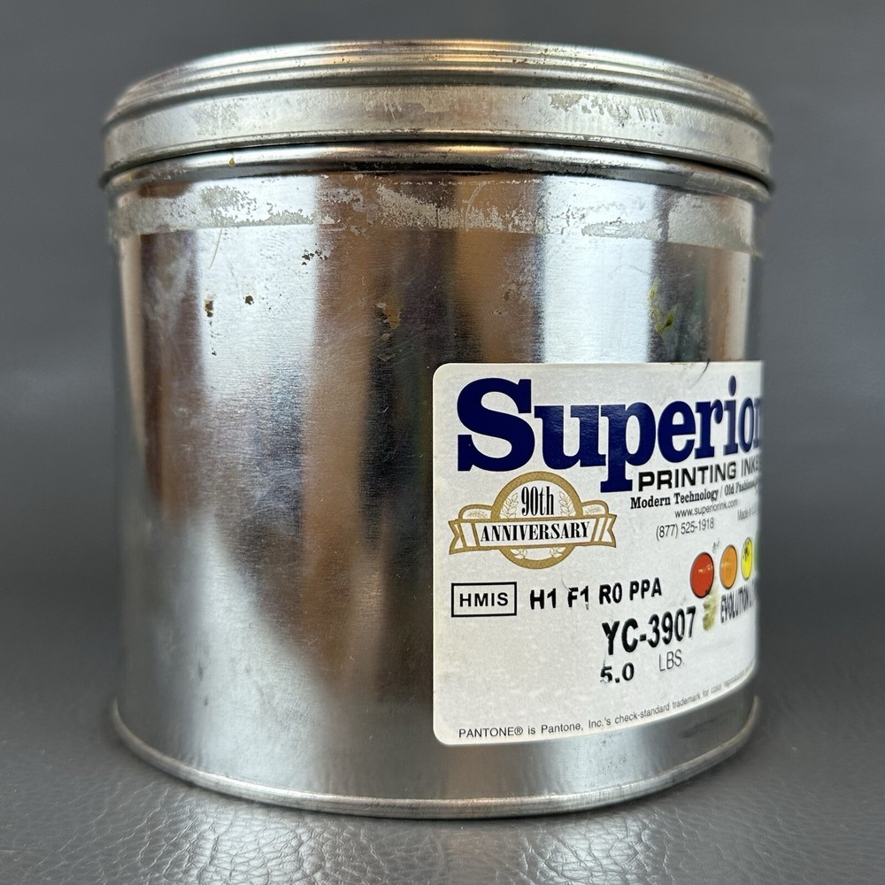 SUPERIOR **PROCESS YELLOW** OFFSET PRINTING INK OIL BASED 3 LBS PROCESS YELLOW