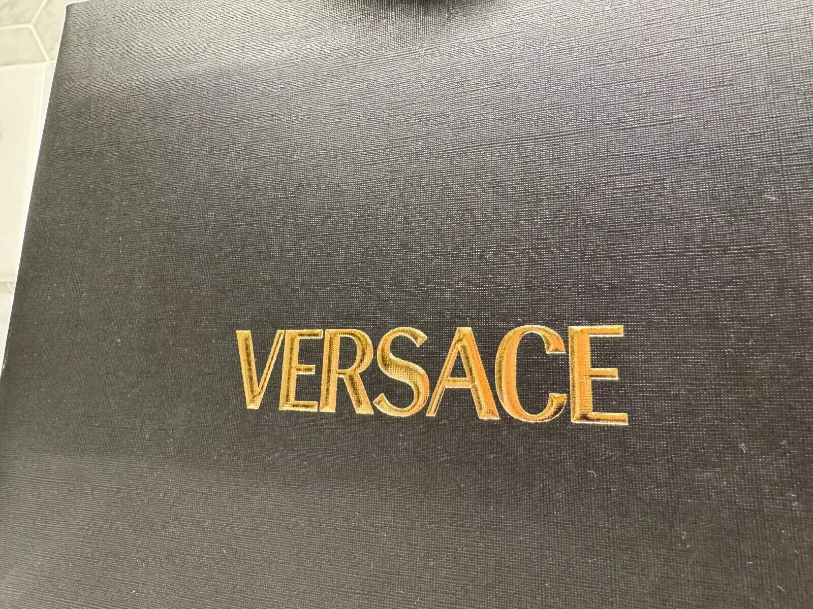 Versace Shopping Bag & Gift Box Black/Gold - Small, Medium, Large - Choose Size