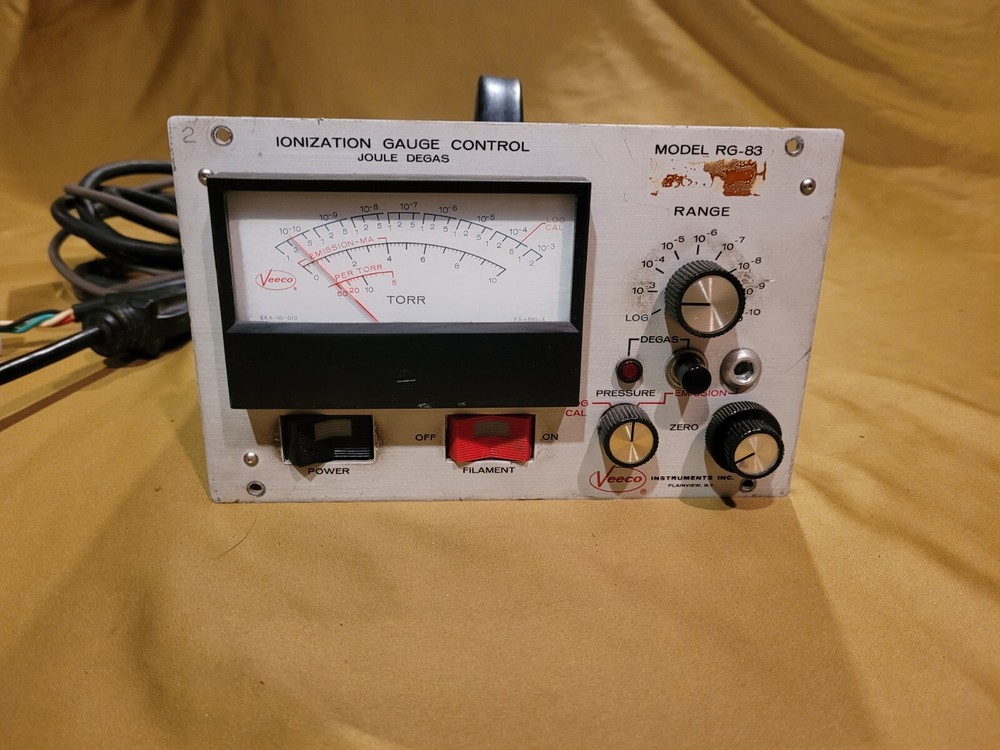 Veeco Instruments Inc Ionization Gauge Control Model RG-83 Tested