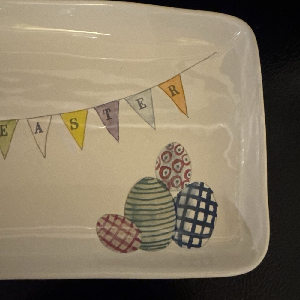 Rae Dunn Happy Easter Tray (large)