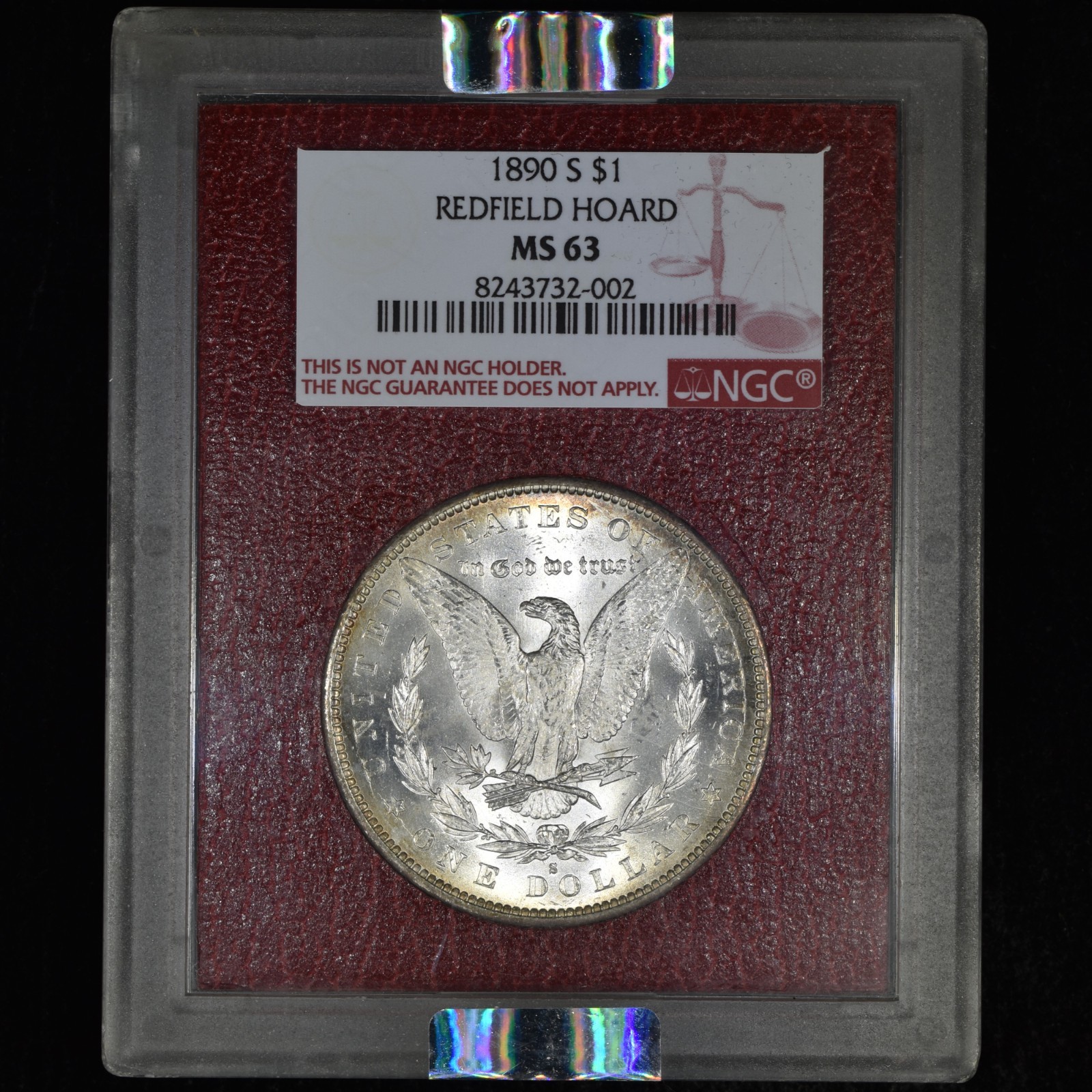 1890-S $1 MORGAN SILVER DOLLAR ✪ REDFIELD HOARD ✪ NGC MS-63 COLLECTION PARAMOUNT
