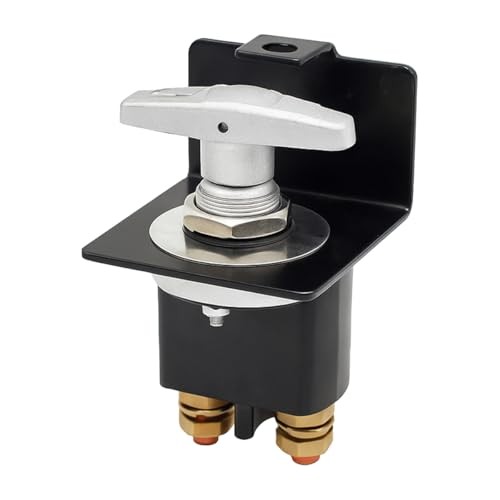 Car Battery Disconnect Switch, 500A High Current Battery Kill Switch with Lock