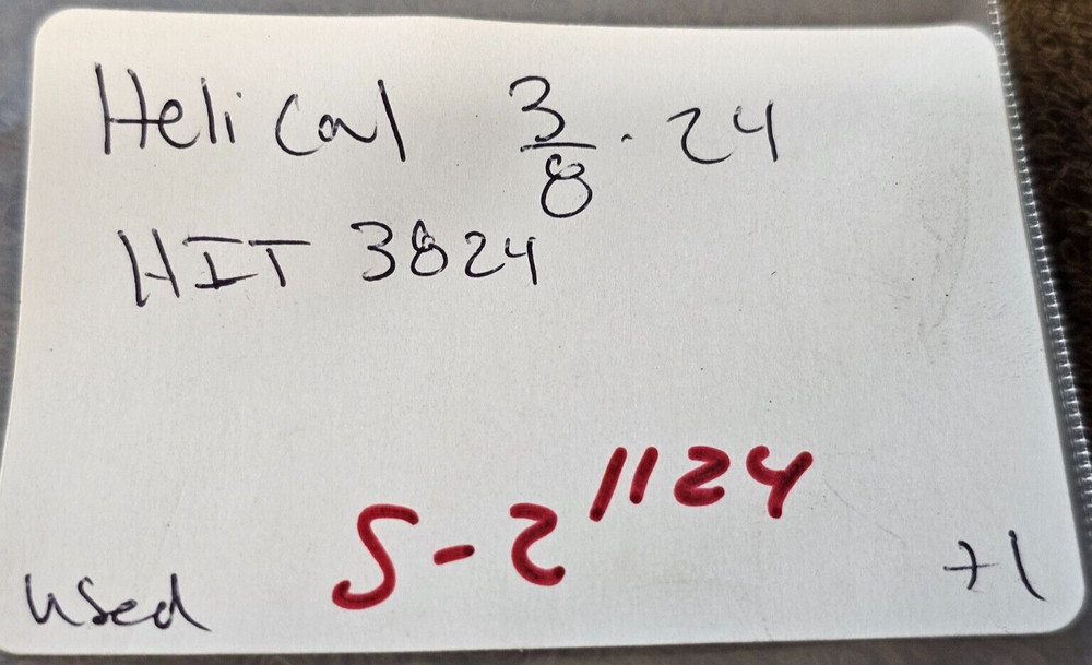 Helical Wire HIT3824 Coil Sert 3/8-24 Thread Insert Prewinder Insertion USA Tool