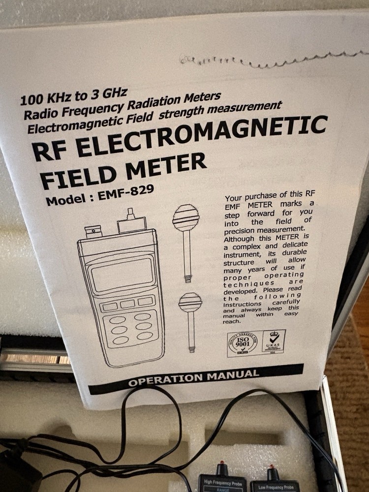 RF Frequency Electromagnetic Field Meter EMF-829 LUTRON KD New