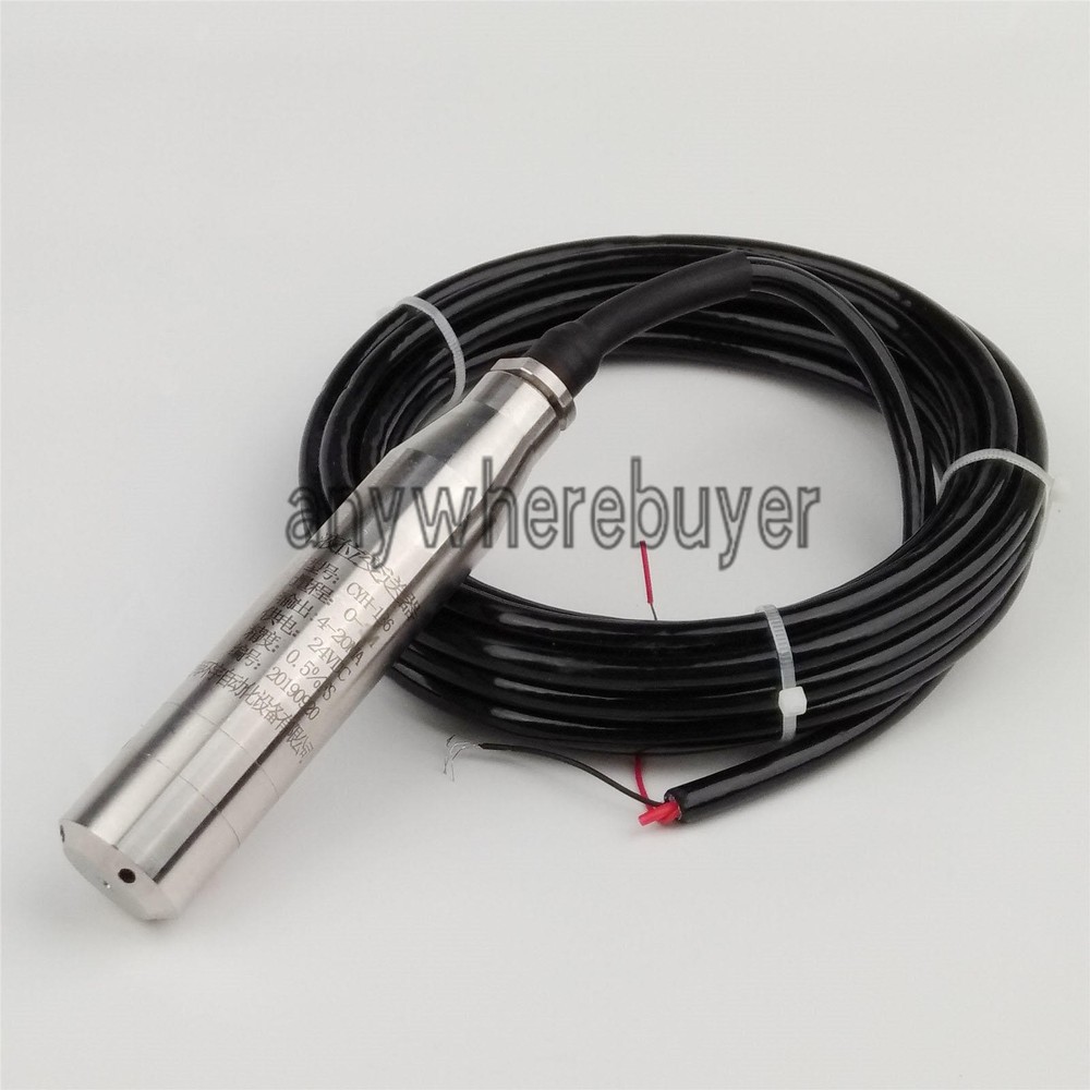 4-20MA 1.0m Range Water Level Transmitter Liquid Level Transducer Sensor