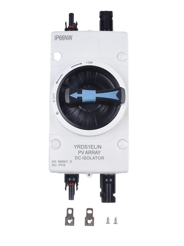 Solar PV DC Disconnect Switch Main Switch 32A /1000VDC 4P IP66 For 2 Strings