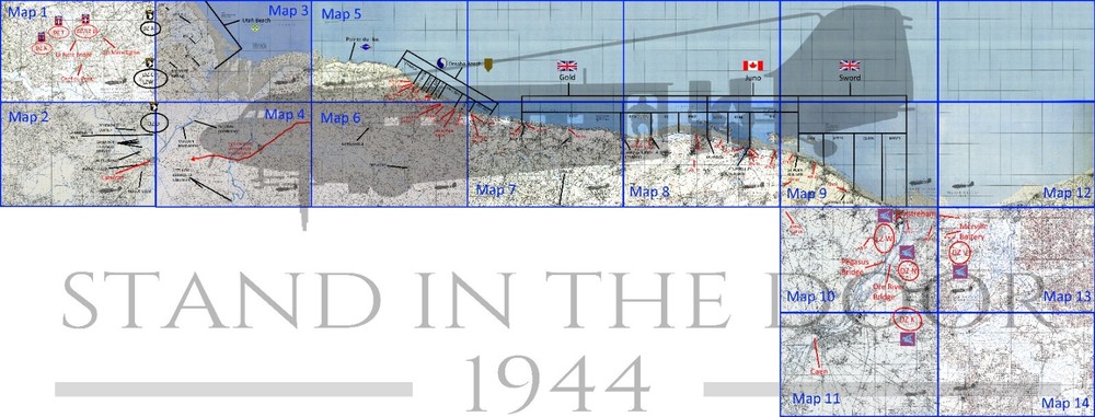 WW2 Normandy D-Day map 2 Carentan