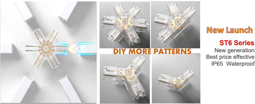 NEW DESIGN - LED Light System - Modular - Modern design LED - Triangle Grid