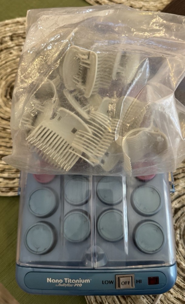 Babyliss Pro Nano Titanium Ionic 30 Hot Rollers. With Clips!