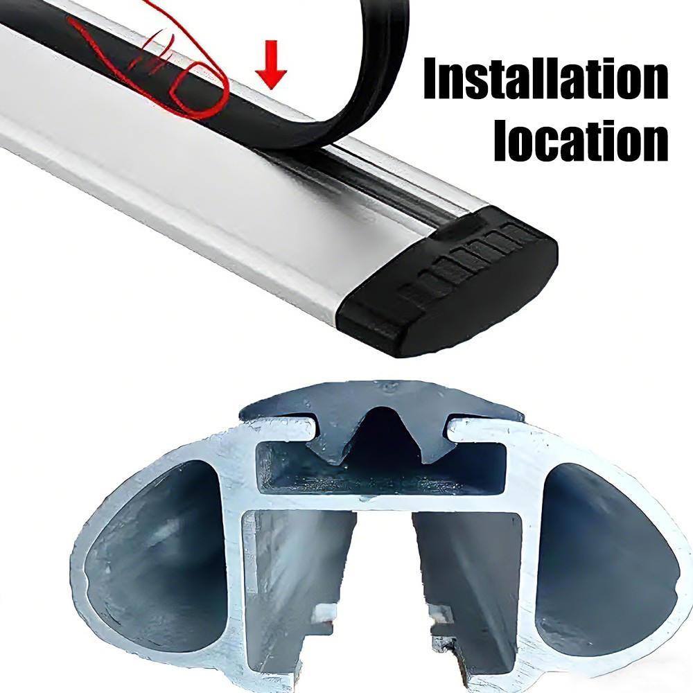 10Ft Rubber Strip for THULE WingBar Aeroblade VW Volvo Car Roof Rack Crossbar